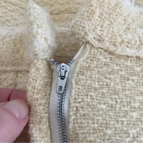 Handmade Vintage 60s Jackie O Kennedy Skirt Suit Jacket Cream XS S