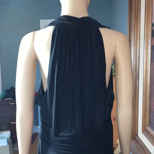 Evan Picone Black Empire Waist Cocktail Dress Size 16