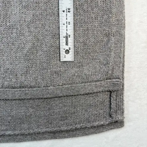 Anthropologie Nomad Morgan Carper Sweater Dress Fringe Knit Tunic Gray M Size M