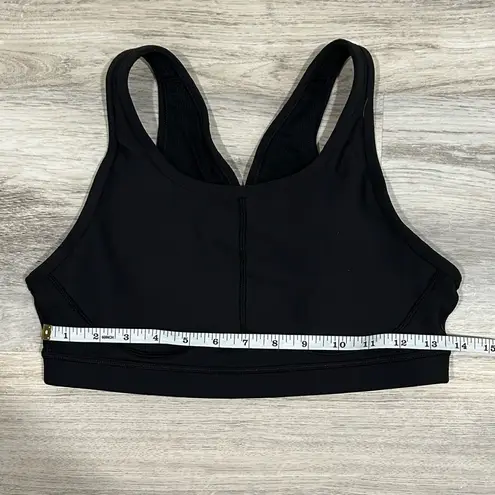 Athleta  Sculptek Stealth Black Sports Bra Yoga Gym Athletic Stretch Size S