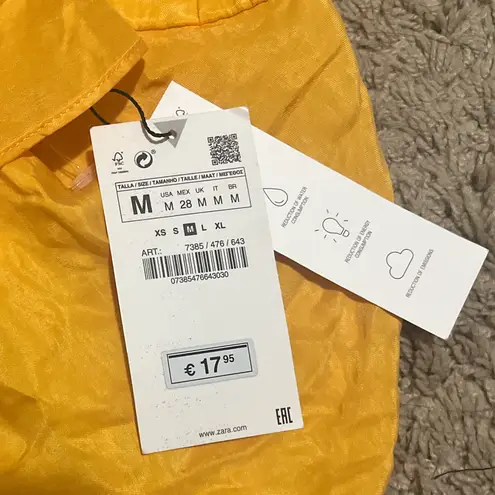 ZARA  tie back orange strapless top NWT medium