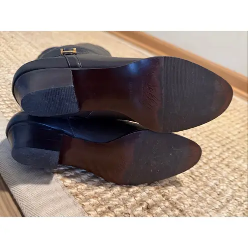 Selby ComfortFlex Brown Leather Riding Boots Low Heel Women’s 7M Brazil Size 7