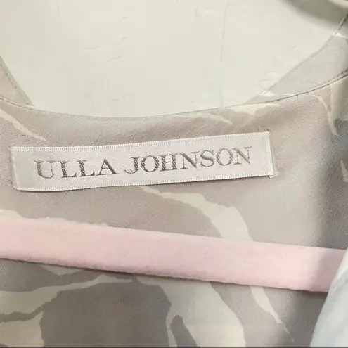 Ulla Johnson  Silk Tie Waist Short Sleeve Dress