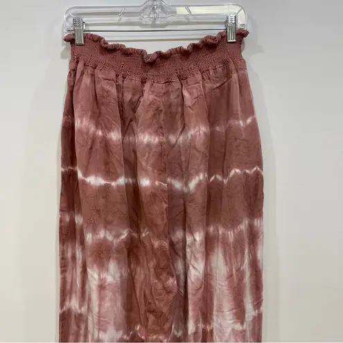 American Eagle  Tie Dye Relaxed Fit Jogger Pants Pink White Casual Womens XL