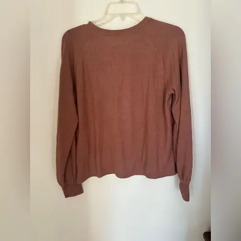 Abercrombie & Fitch Abercrombie Soft & Cozy brushed fleece long sleeve top size small