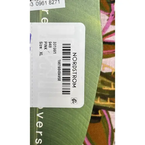 Farm Rio Women’s Into the Jungle Linen Blend Wrap Mini Dress Tropical XL New