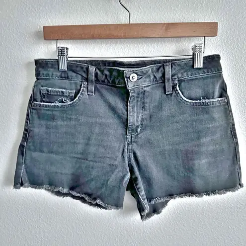 joe's jeans  | Black Denim Raw Hem Jean Shorts Short Cutoff | Size 29