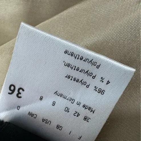 Strenesse Gabriele Strehle Quilted Rope Belt Skirt Tan Size 6