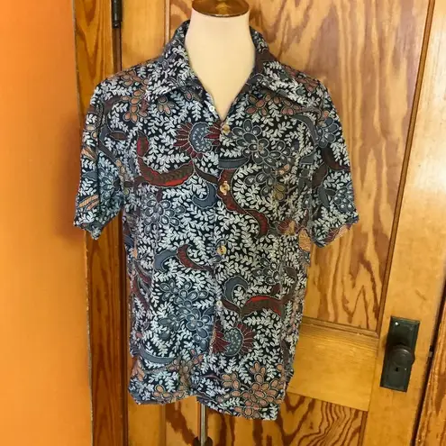 Vintage 70s California Floral Shirt Size L