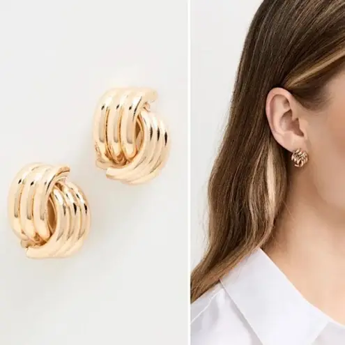 SHASHI X Revolve Knot Earrings in Gold Womens Jewelry