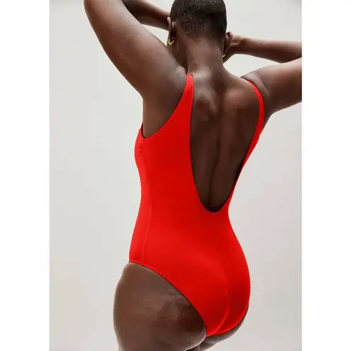 Everlane  the Square Neck One Piece in Bright Red NWT XXS