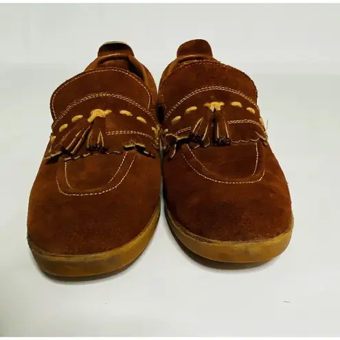 Rusty Vintage Rare 70s Skateboards Made in Spain   Suede Tassels Shoes Sz 10