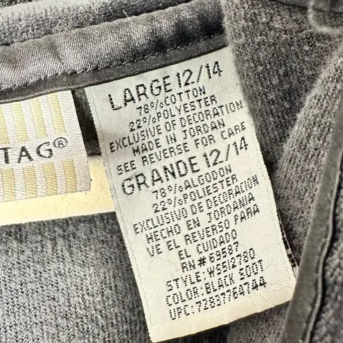 White Stag Black Zip-up Jacket Large 12/14