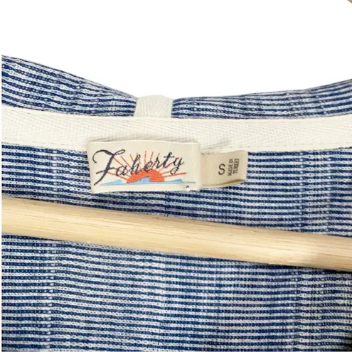 Faherty Islet Poncho Hoodie Sweatshirt Size Small