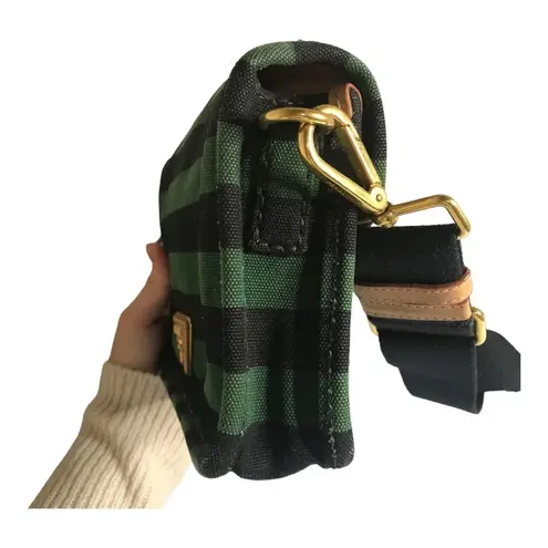 Prada  stripe canvas crossbody bag