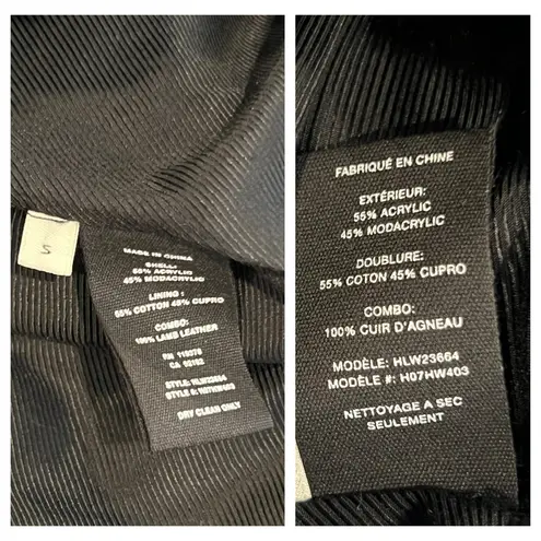 Helmut Lang Tortoise Faux-fur Shawl-collar Belted Coat Size Small