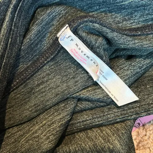 FREE PEOPLE revolve cutout leggings in green space dye