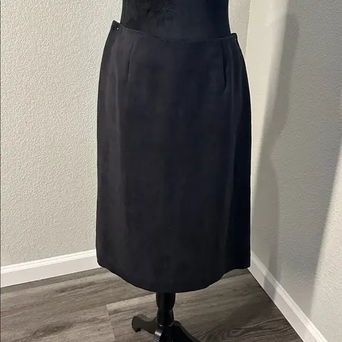 Vintage INC International Concepts Charcoal Long Blazer and Skirt Suit Black Size 6