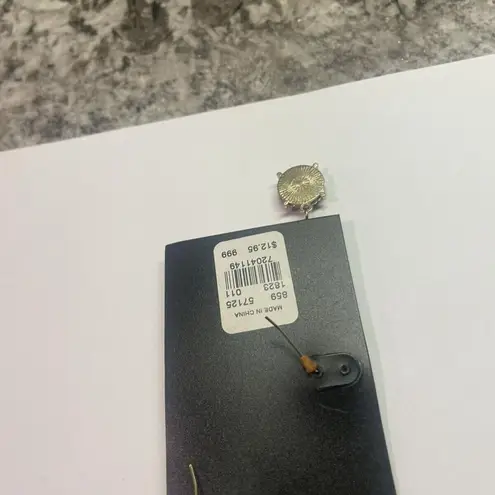 New York And Company $12.95 MSRP NWT Earrings Pierced Gold Tone Long Dangle