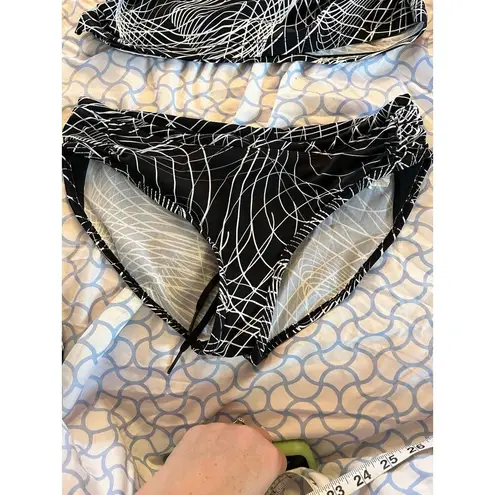 Skirt Sports Skort Tank And Bottom Ladies Size Small Black White Geometric Print