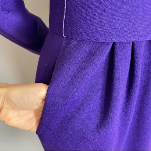 Vintage Color Blocked Dress Ursula Retro Disneybounding Halloween Costume 90s Purple Size XS