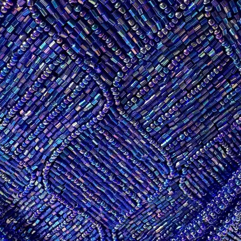 Purple Beaded Evening Bag