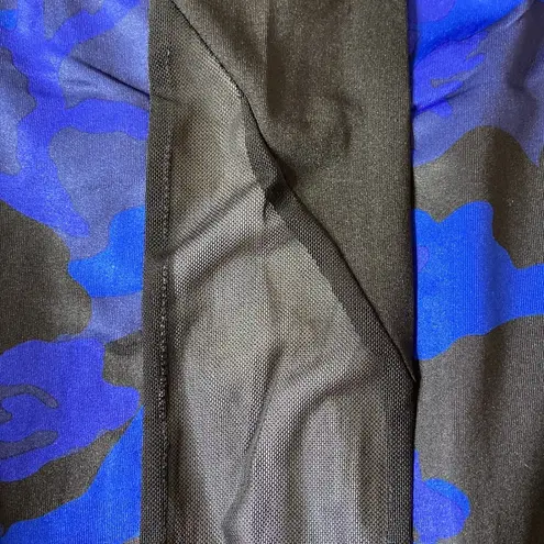 Nba  Golden State Warriors Sheer Mesh Camouflage Legging Size Medium