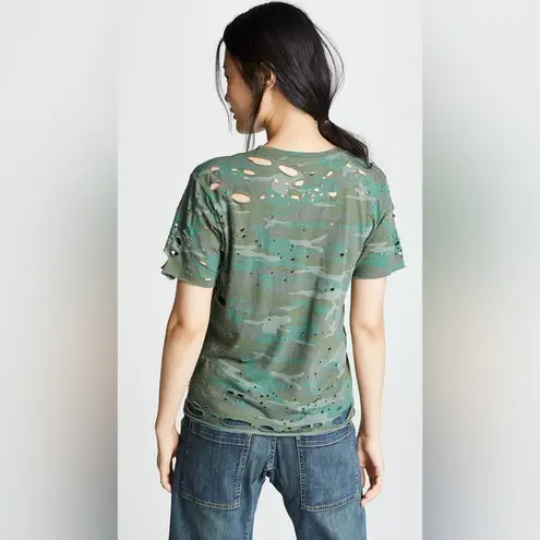 NSF Anderson Crew Tee in Sulphur Stone Camo Size XS Green