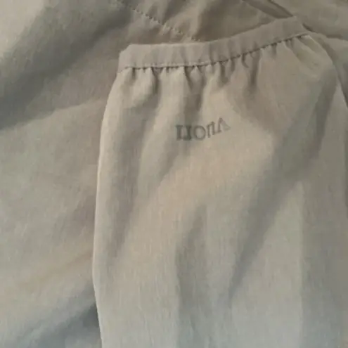 Vuori Light Gray Hooded Jacket Full Zip Lightweight Athletic Coat - S