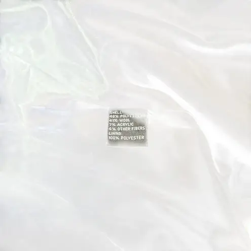 Via Spiga Vintage Black White Houndstooth Wool Blend Coat • Size 10 • Belted Bac