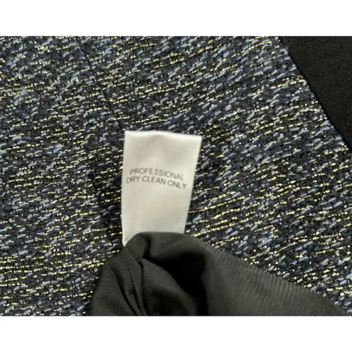 Yoana Baraschi Dress Women 12 Gray Black Yellow Marled Sheath Career Business