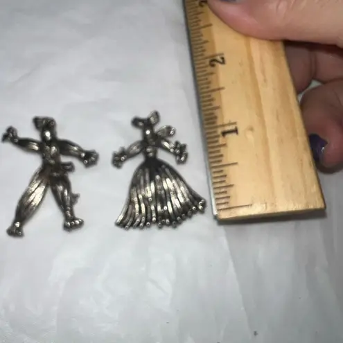 Vintage Rag Doll Scatter Pins Silver Tone Silver