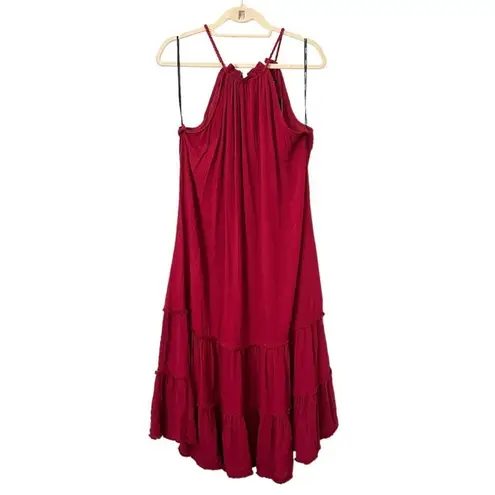 City Chic Tier Fringe Maxi Dress with Tassels NWT Sz 14