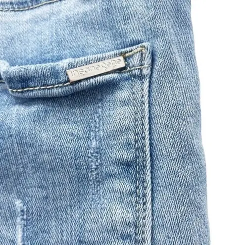 Insane Gene Distressed Denim Bermuda Shorts Women’s Size Small Cutoff Jorts Blue