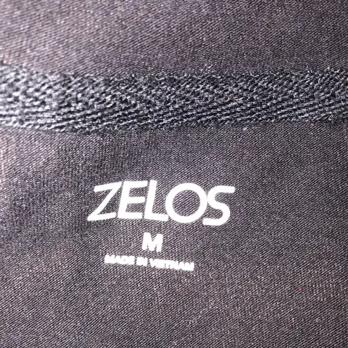 Zelos  size medium black hooded athletic sweatshirt