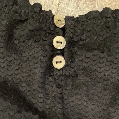 Vix Black Scales Buttons Hot Pant Brazilian Sz S