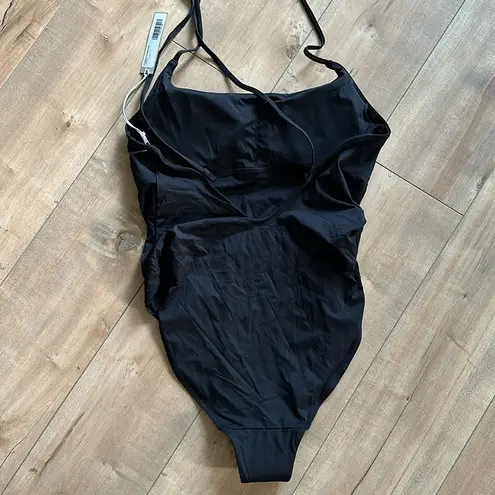 Everlane NWT  Women’s The String One-Piece Swim Suit Black Sz XL