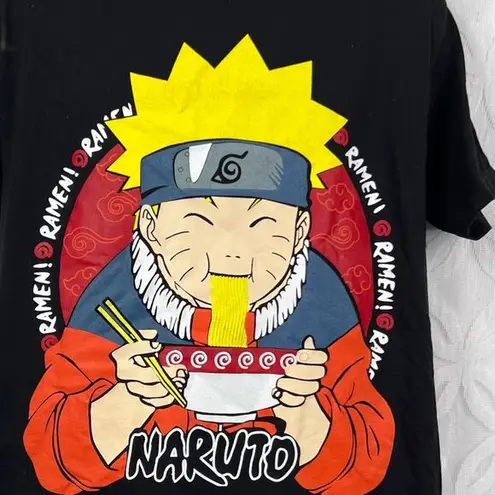 Naruto Ramen Noodles Unisex Black Tee Size M Size M