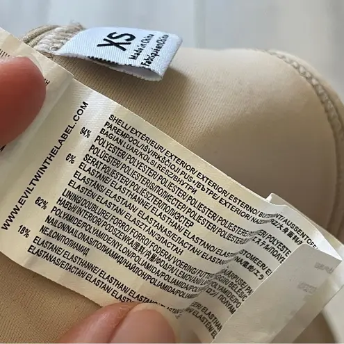 Twiin Bikini Bottom thong string womens Beige xsmall cheeky swim beach vacation