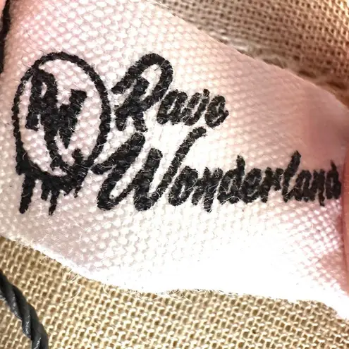 Rave Wonderland Black Fishnet Long Sleeve Wrap Crop Top Size undefined