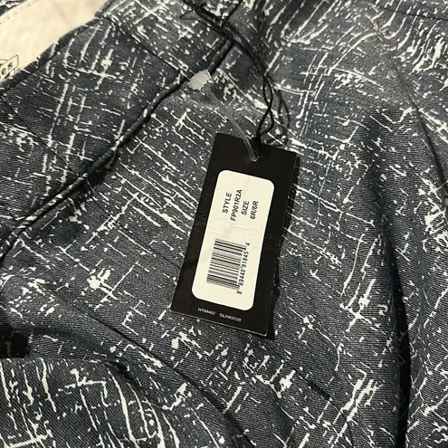 Dickies NWT Regular Fit Wide Leg Work Pants FP901R2A Rinsed Navy Crosshatch