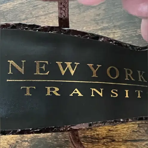 New York Transit | ladies high heeled shoe/sandal. Size: 8.
