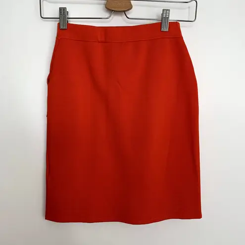 Hanifa Robyn Dress in Flame Red Two Piece Skirt Set Womens XS Orange