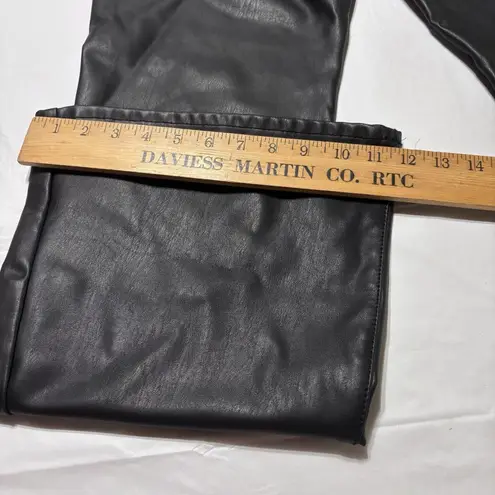 American Eagle  Stretch Faux Leather High Waisted Flare Pants Size 14 Long