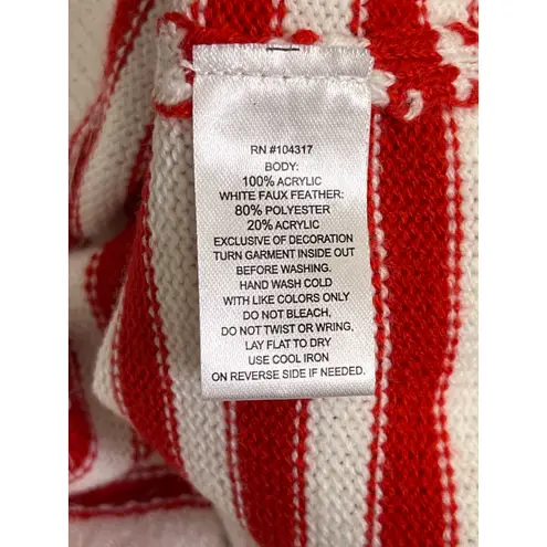 Planet Heart M Santa Sweater Dress Red White Striped Holiday Costume Pom Pom Size M