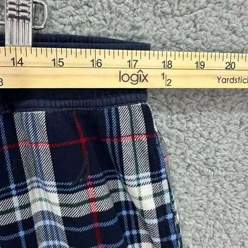 Nautica womens pajama pants Large blue plaid pull on stretch comfort sleepwear