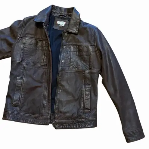 Carbon 2 Cobalt Women’s Avion Lamb Leather Jacket Brown Distressed RN# 129641 XS