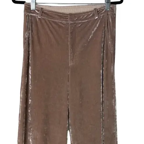 David Lerner New High Rise Velvet Lounging Pants Womens Size Small