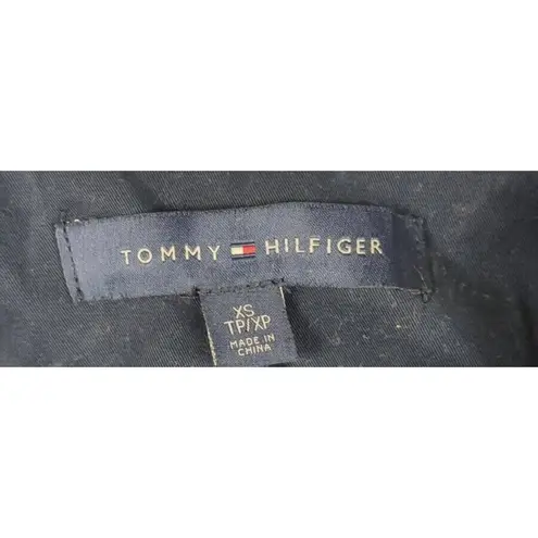 Tommy Hilfiger Rare  Jacket Blazer Pea Coat BIG BLOCK 85‎ Spell Out Logo Sz XS