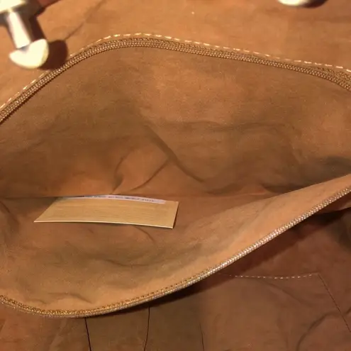 Patricia Nash Burnished Tooled Benvenuto Gold Leather Tote Shoulder Bag NWOT